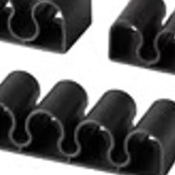 IKEA KALKSTUFF Black Adhesive Cable Holder Set of 3 Cord Organizer Magic - Picture 2 of 2